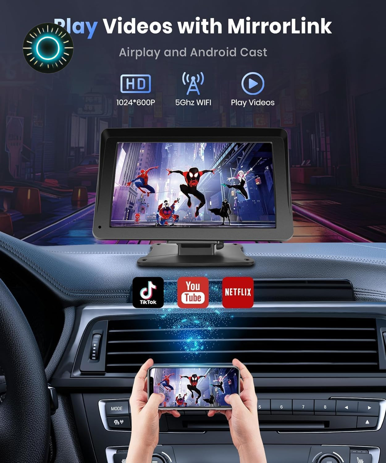Garmin Car Truck GPS Navigation 7 Inch Touch Screen 2023 Maps Spoken Direction