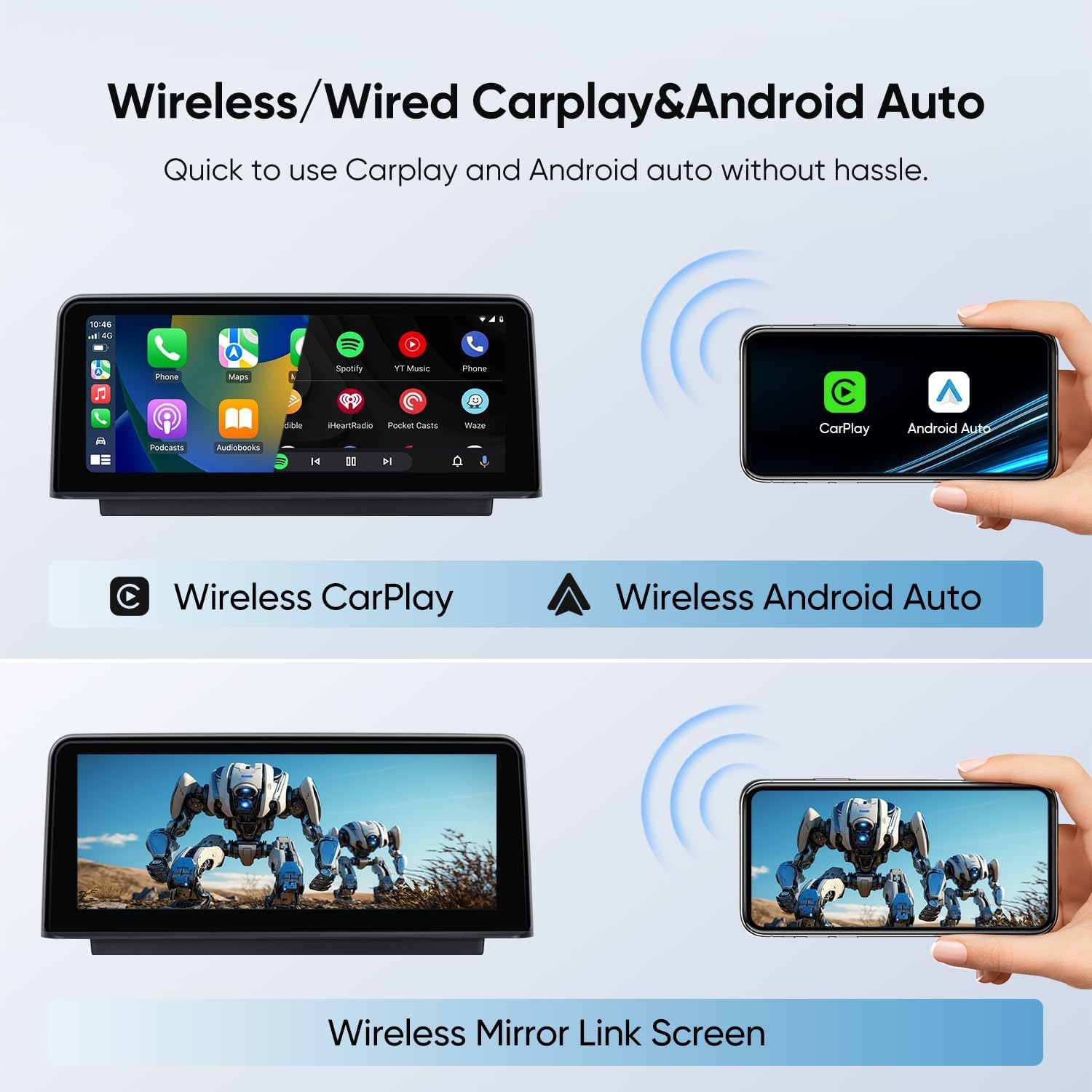 AINAVITO 10″ F30 Carplay Screen Radio for BMW 3/4 Series 4G+64G 8 Core *6126A4A