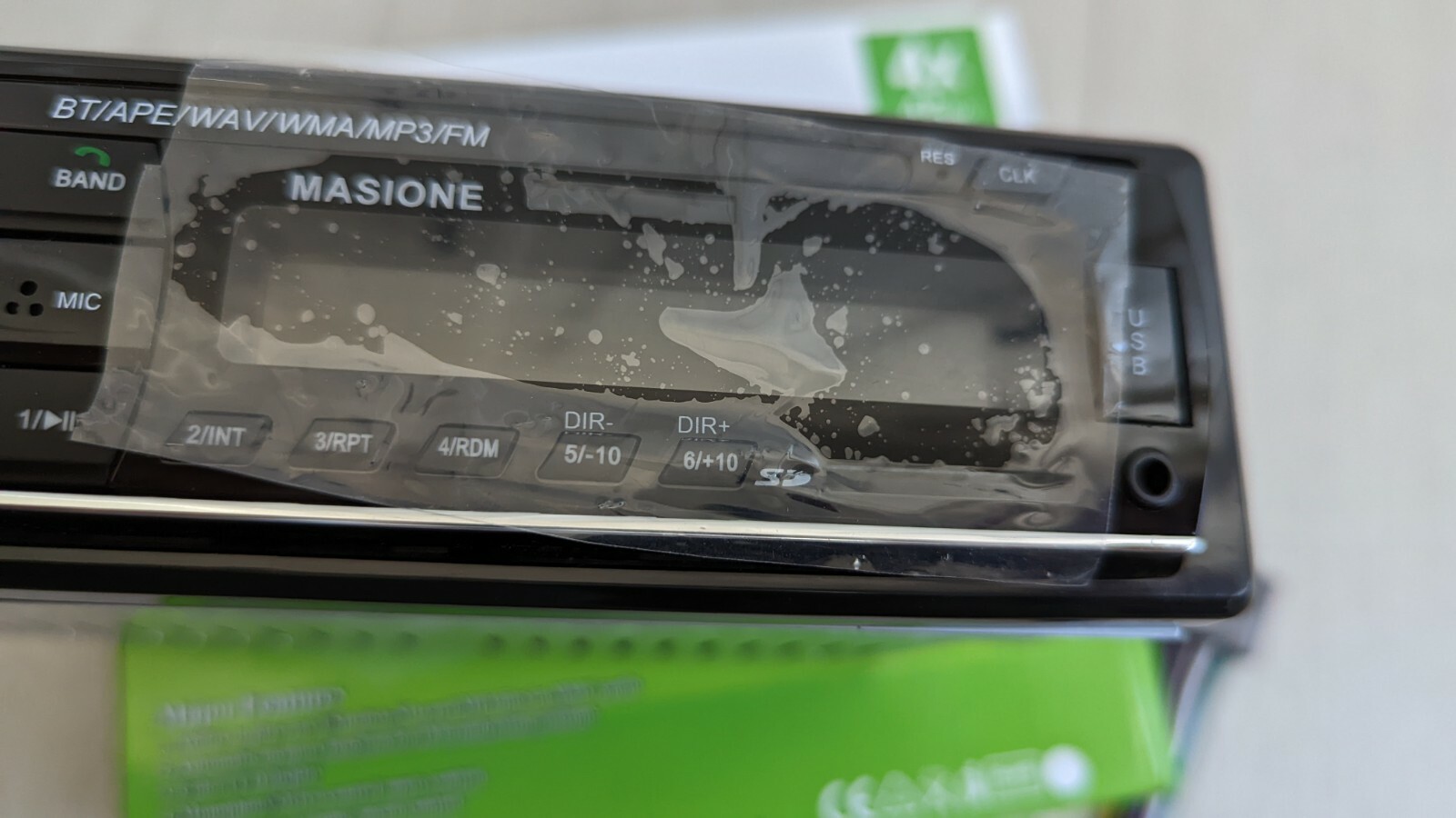 Masione Car MP3 Player Bluetooth 4x 45w BT/APE/WAV/WMA/MP3/FM BRAND NEW