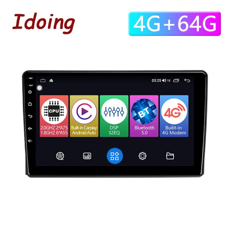 Car Stereo Radio Android 12.0 Apple Carplay GPS For Ford Focus 2005-2009