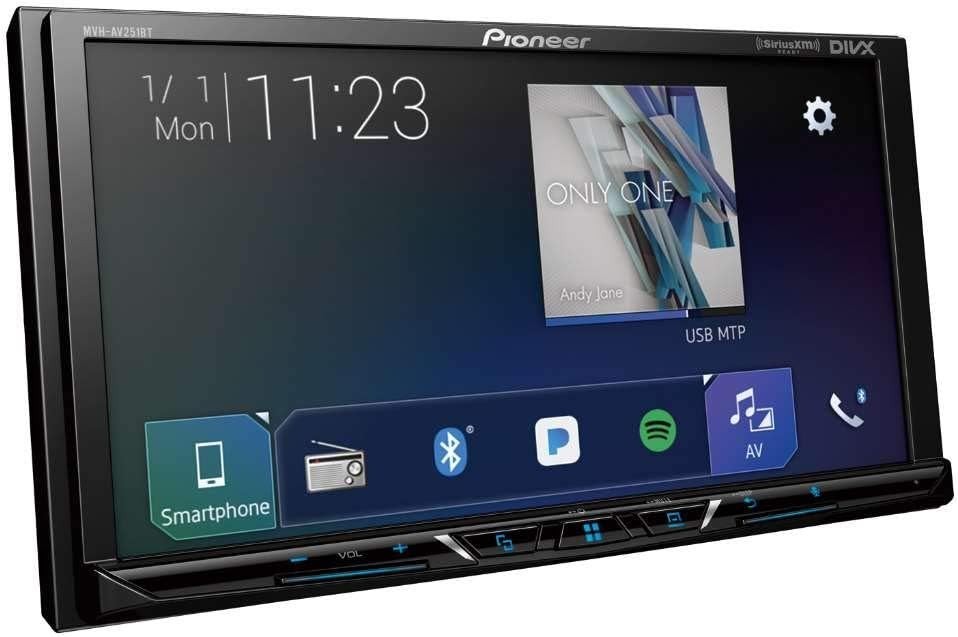 Pioneer MVH-AV251BT 7″ Digital Multimedia Video Receiver, Apple CarPlay, Android