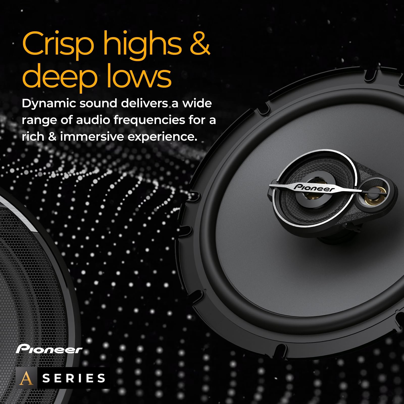 A-Series Standard TS-A6881F 6” x 8” 4-Way Speakers (Pair) – 350W Max, Balance…
