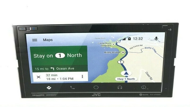 JVC KW-M750BT Apple CarPlay iPhone Android Auto Pandora XM Bluetooth Media 6.8″