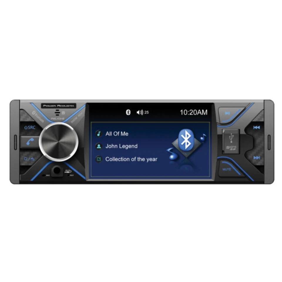 Power Acoustik PML-43HB Bluetooth Digital 1080P Receiver 4.3″ Android Mirroring