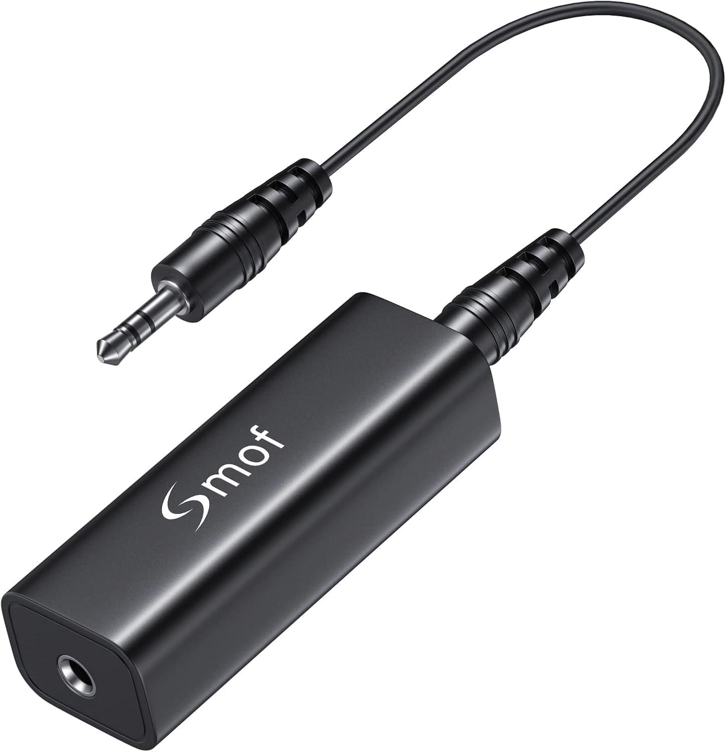 Portable Ground Loop Noise Isolator with 3.5mm Cable for Audio Systems