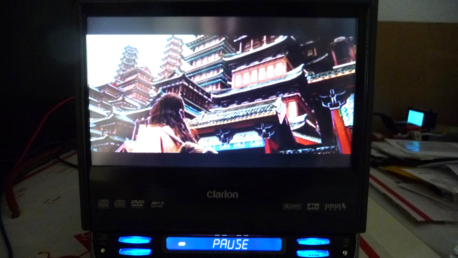 CLARION VRX755VD 7in tilt touchscreen display old school CD MP3 DVD stereo JAPAN