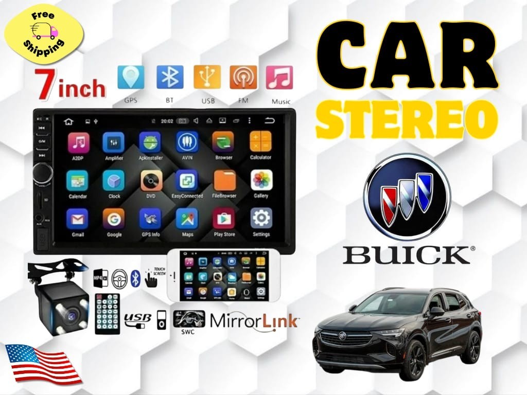 For all BUICK car stereo Car Radio with Mirror Link SWC black