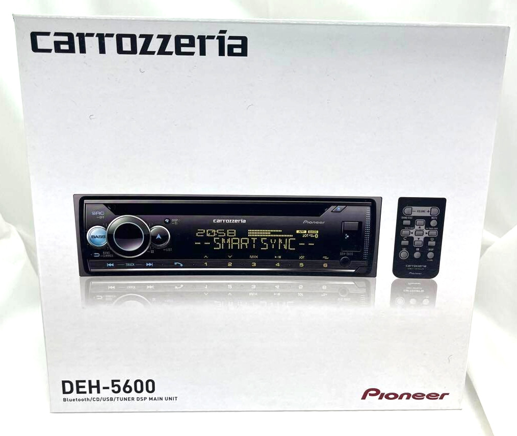 Pioneer Carrozzeria DEH-5600 1DIN Car Audio CD Bluetooth USB AUX DSP From Japan