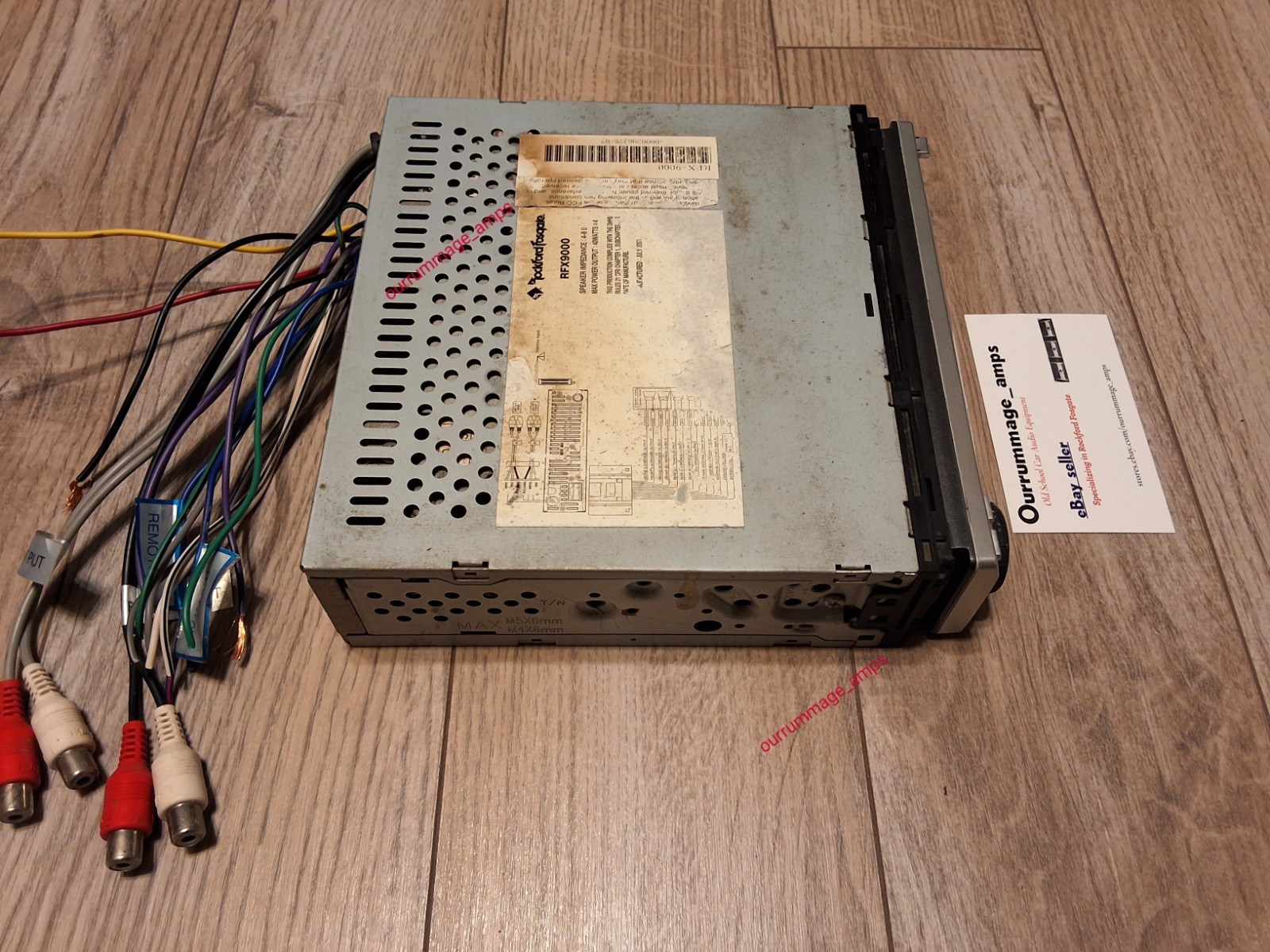 Rockford Fosgate RFX-9000 Car Audio CD PLAYER OLD SCHOOL RARE