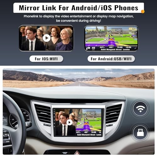 9 Inch Android Car Stereo for Hyundai Tucson 2015-2018 Radio Wireless 2G+64G