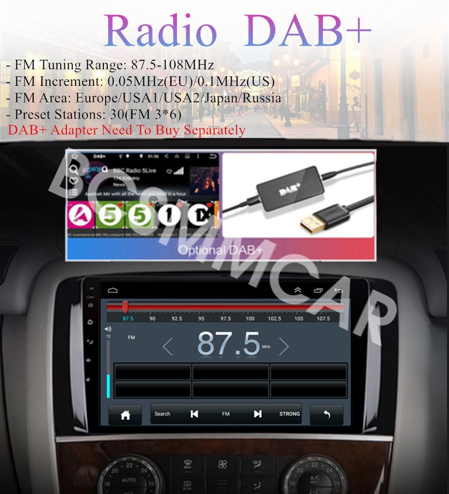 Single Din 9″ Touch Screen Car Stereo Bluetooth Radio Unit Android 13 Carplay
