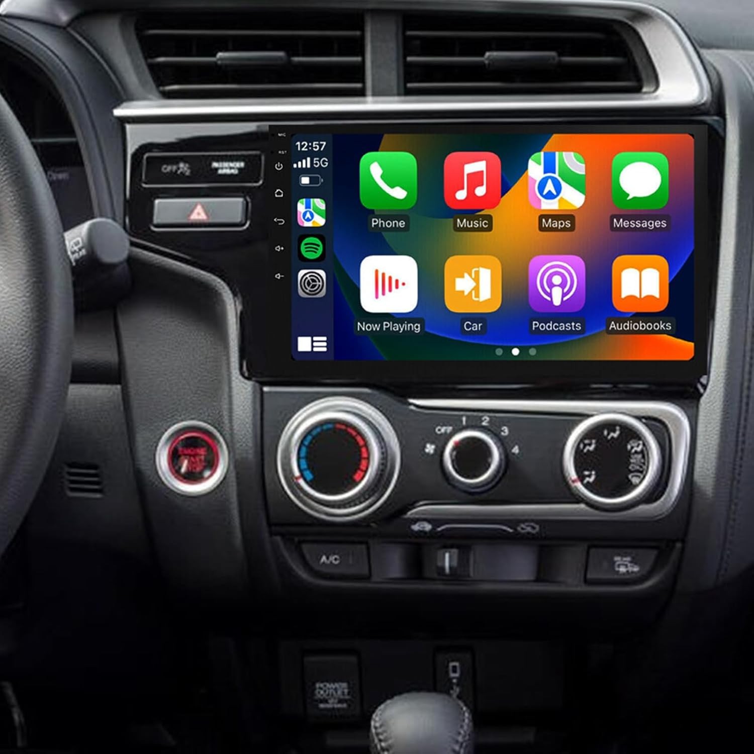 Carplay Android 13 Car Stereo Radio WiFi GPS Navi For Honda Fit Jazz 2015-2018