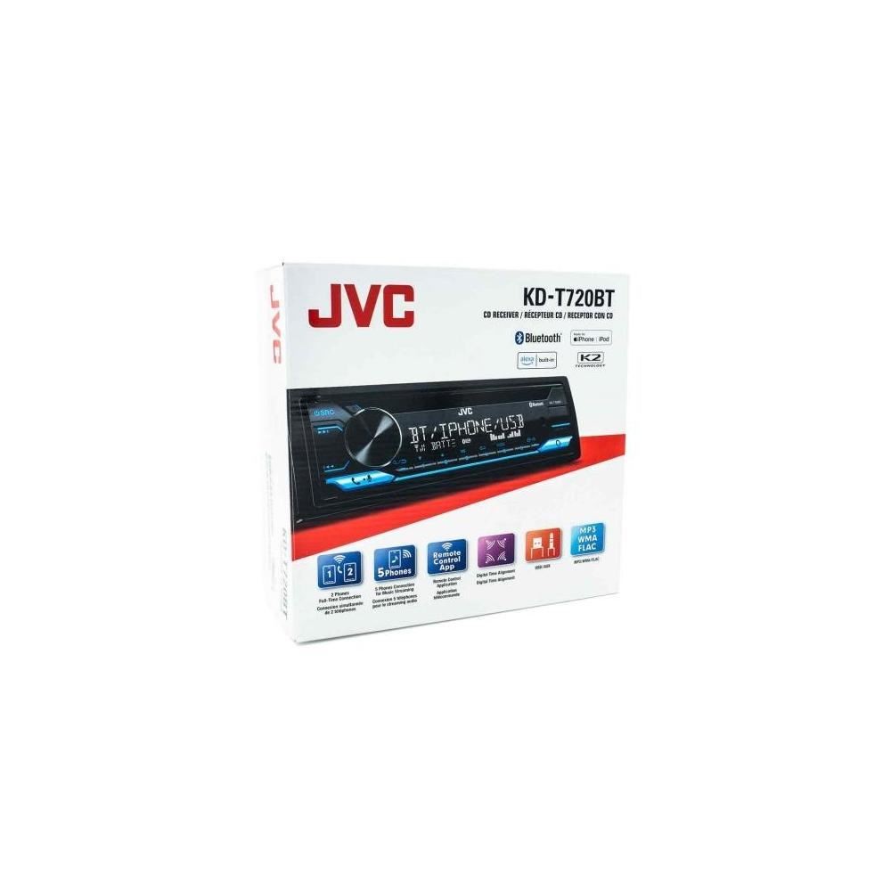 JVC KD-T720BT CD Receiver Single-DIN Built-in Amazon Alexa/Bluetooth/Dual USB