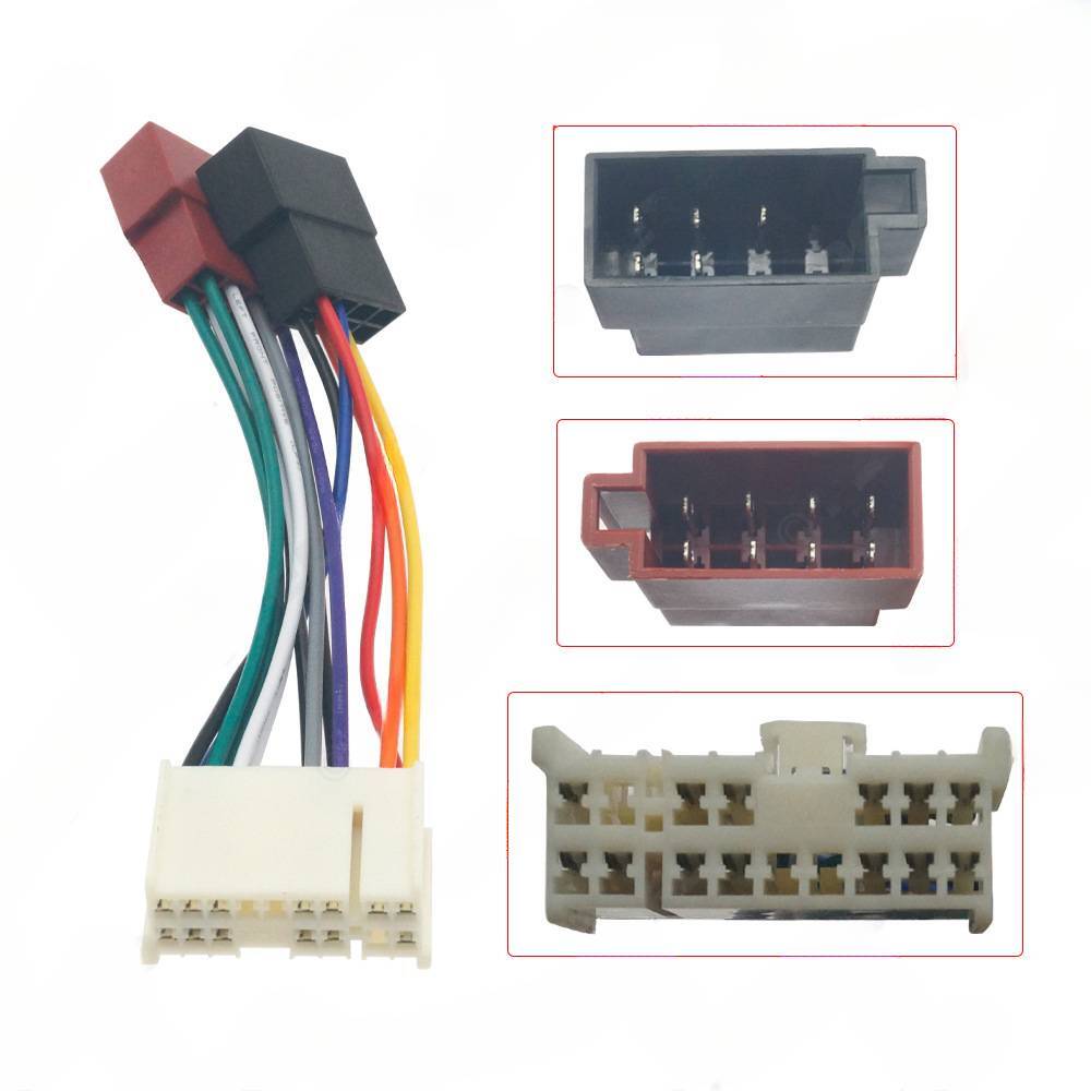 for Hyundai/Kia 16P revolving ISO audio cable, audio and video DVD power cable