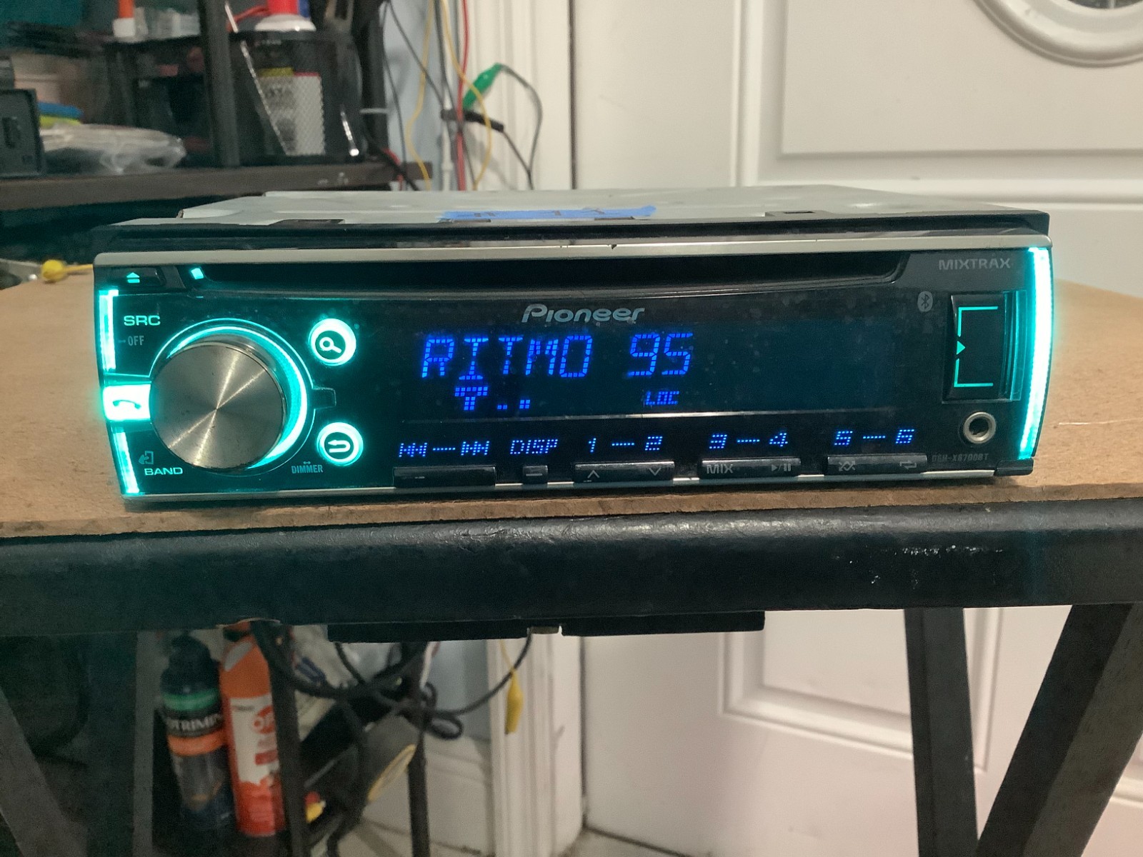 “Pioneer DEH‑X6700BT Bluetooth CD USB AUX Car Stereo + Wiring Harness Tested Wor
