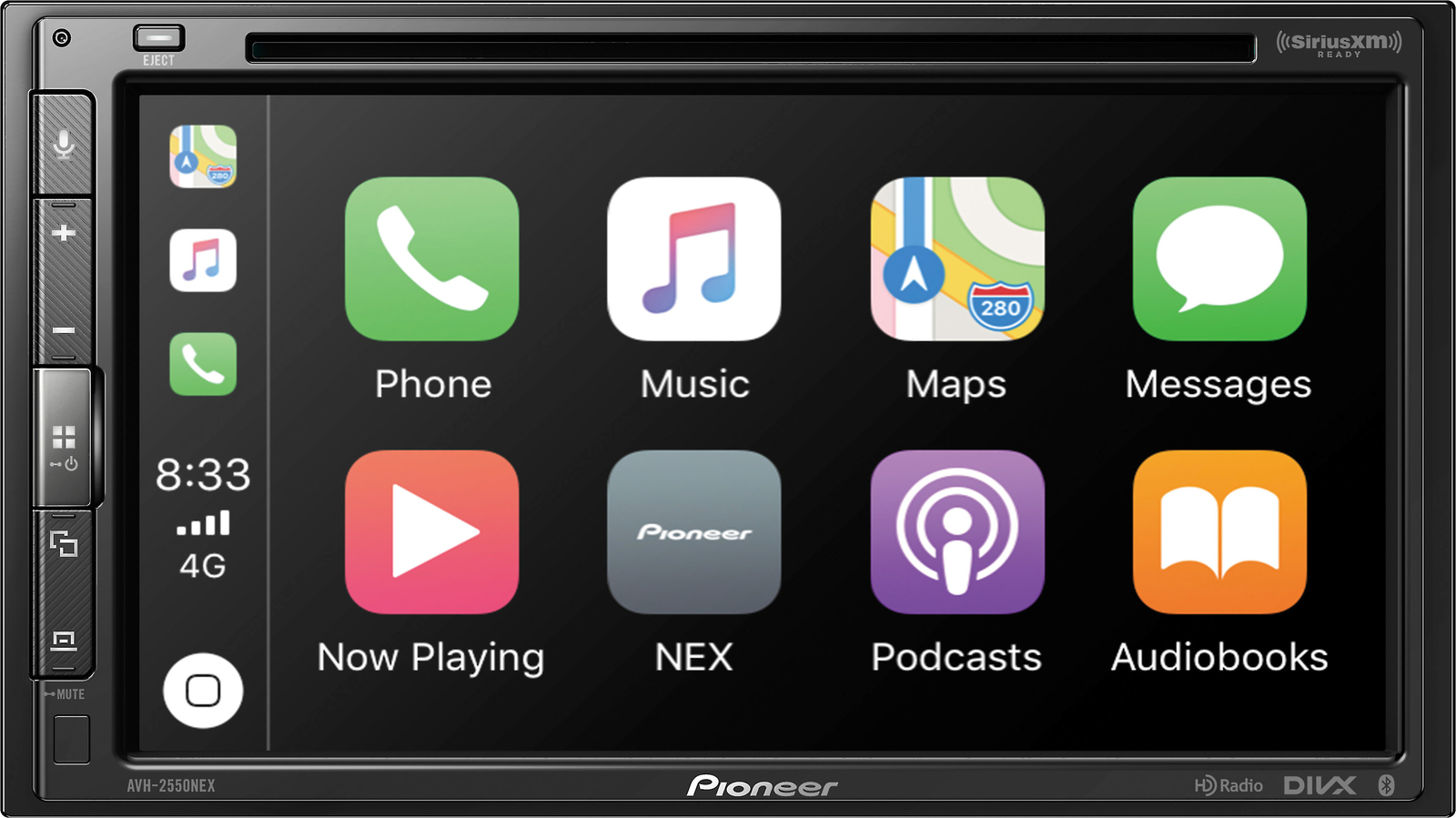 Pioneer AVH-2550NEX DVD Receiver with CarPlay, Android Auto, HD Radio, Bluetooth
