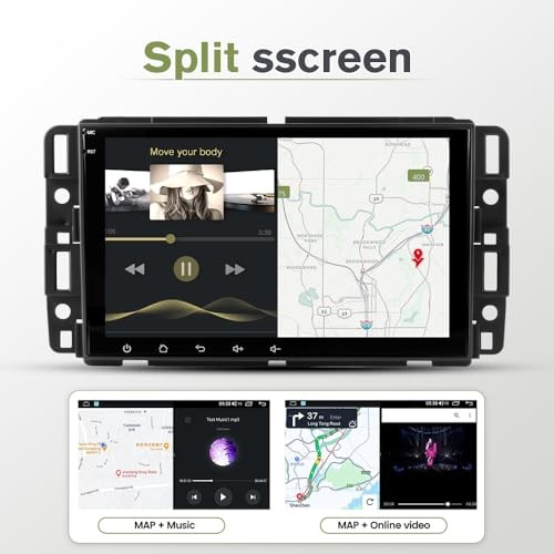 Car Radio Stereo Upgrade for Chevy Silverado Tahoe 2GB+32GB with Backup Camera