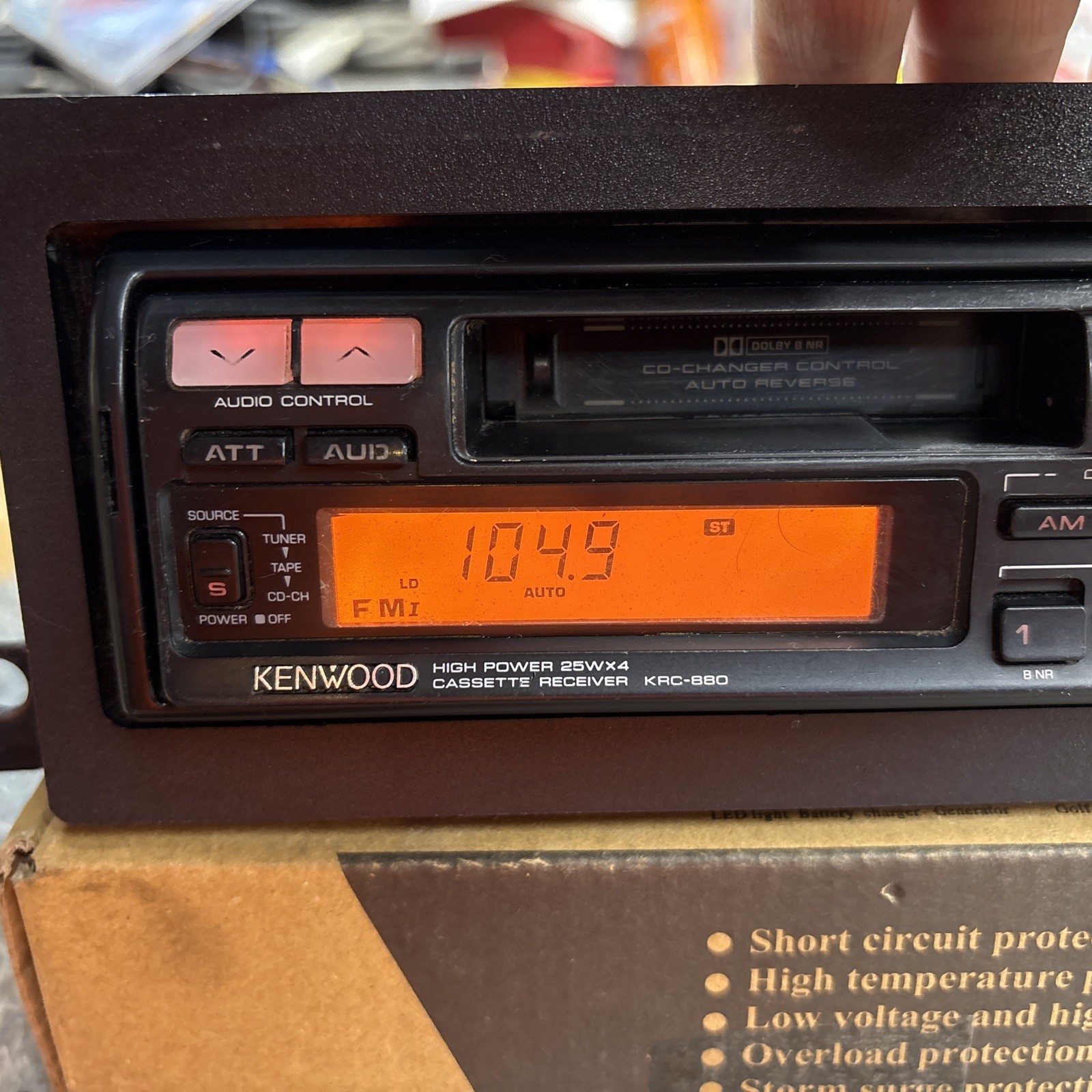 kenwood KRC-880 RARE Cassette-Receiver Tested- works good