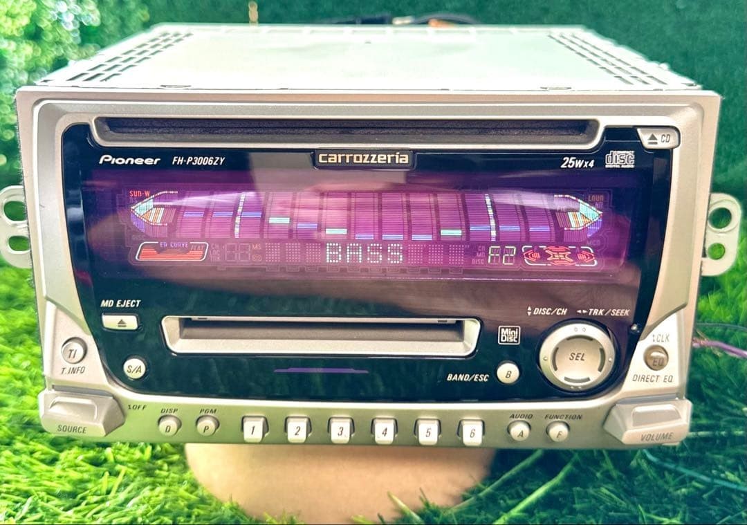 Pioneer Carrozzeria FH-P3006ZY 2DIN CD MD Player Car Stereo Tested Japan