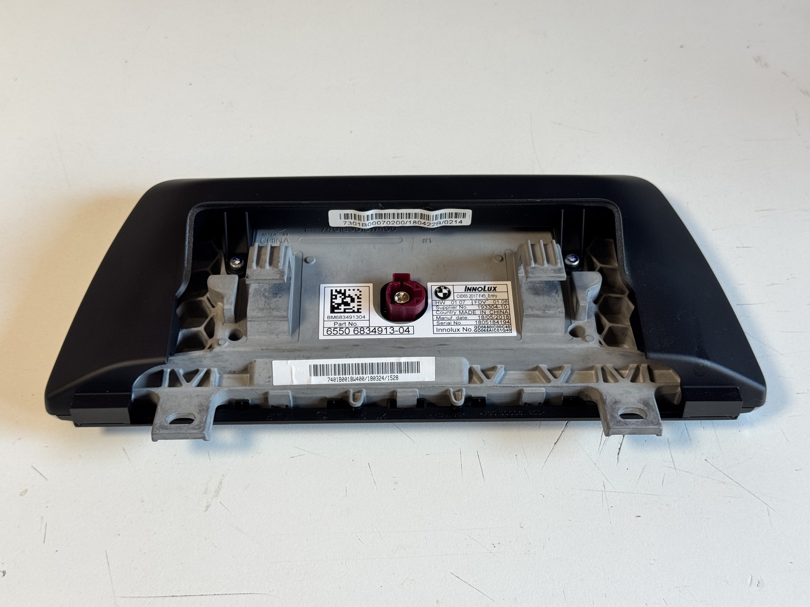 ORIGINAL BMW X1 F48 EVO Screen REF: 6834913 Model: 6550 6834913-04