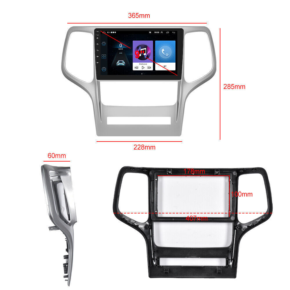 APPLE CARPLAY FOR 2011-2013 JEEP GRAND CHEROKEE ANDROID 12 CAR RADIO STEREO GPS