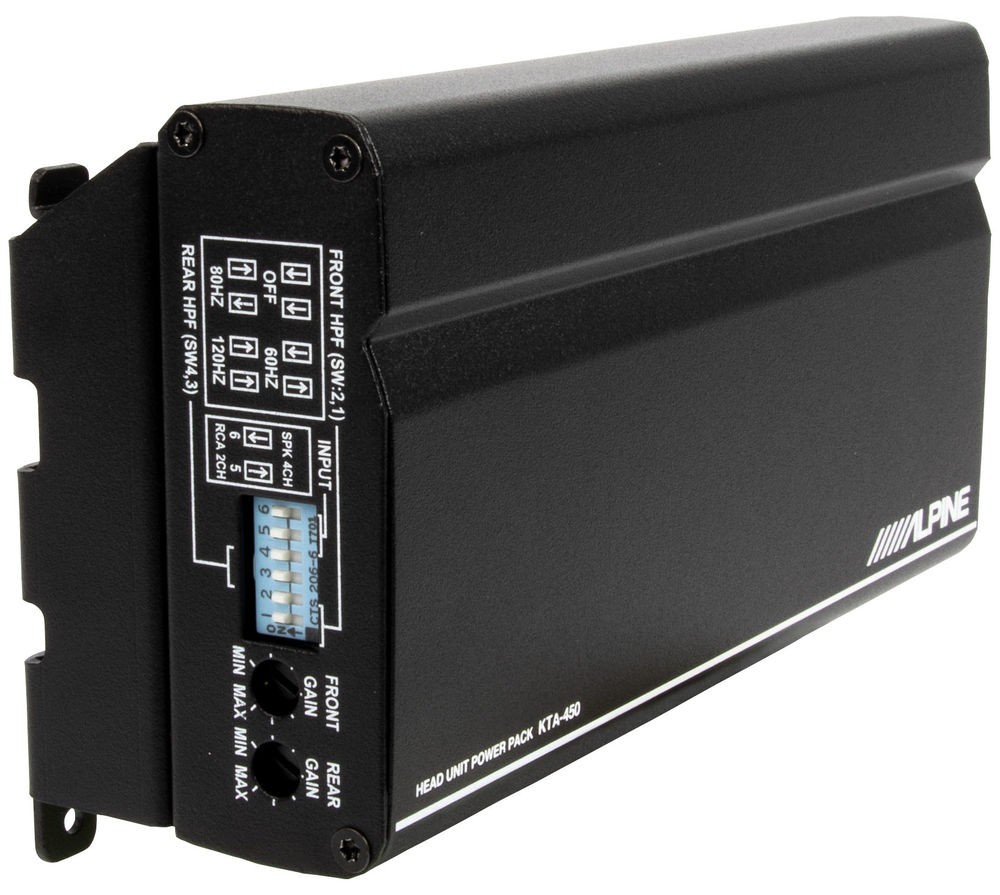Alpine iLX-W670-M Digital Multimedia Receiver + 4 Channel Car Amplifier
