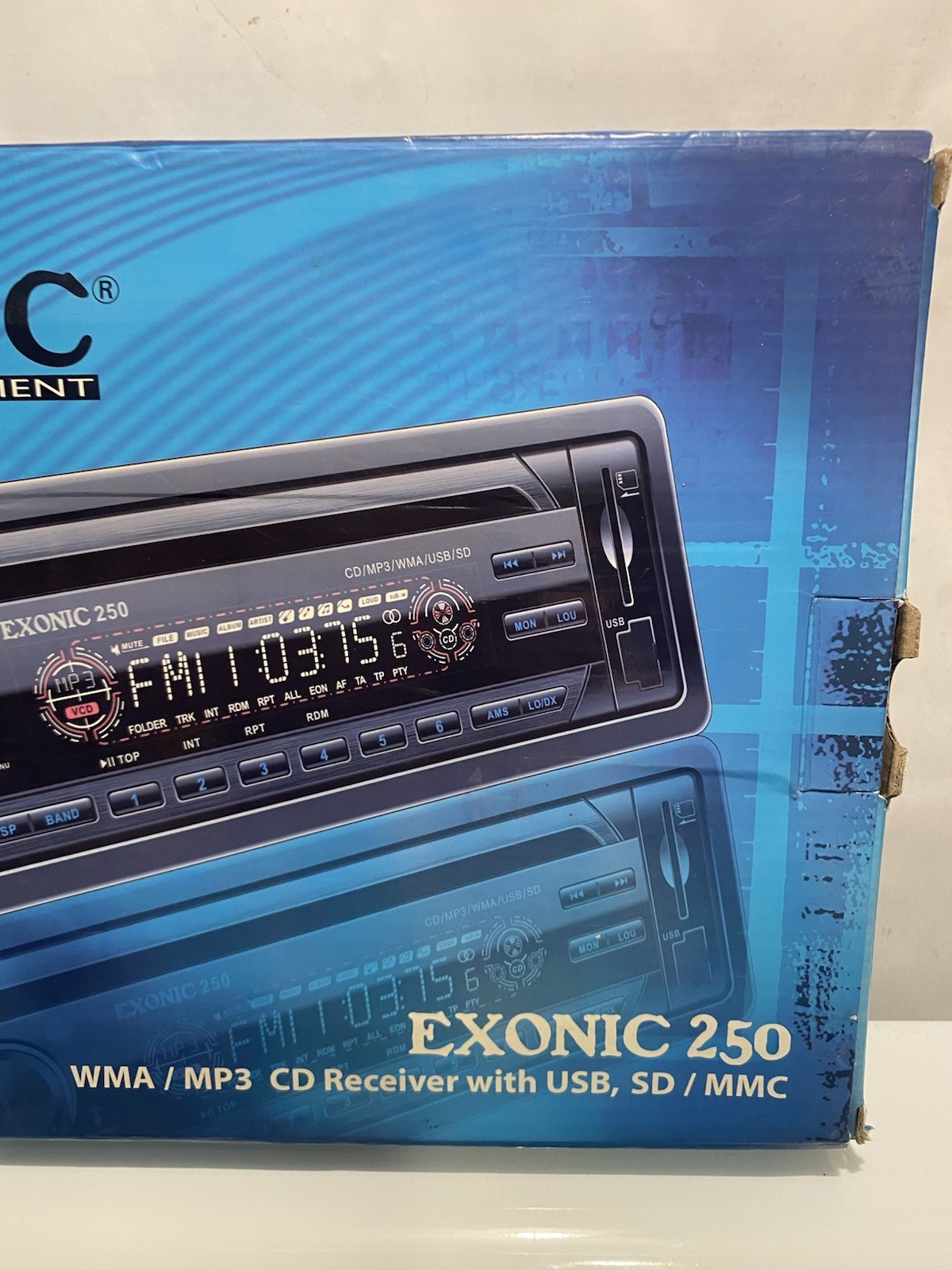 NOS VTG Sealed Exonic 250 CD MP3 WMA USB SD Receiver HTF Sealed