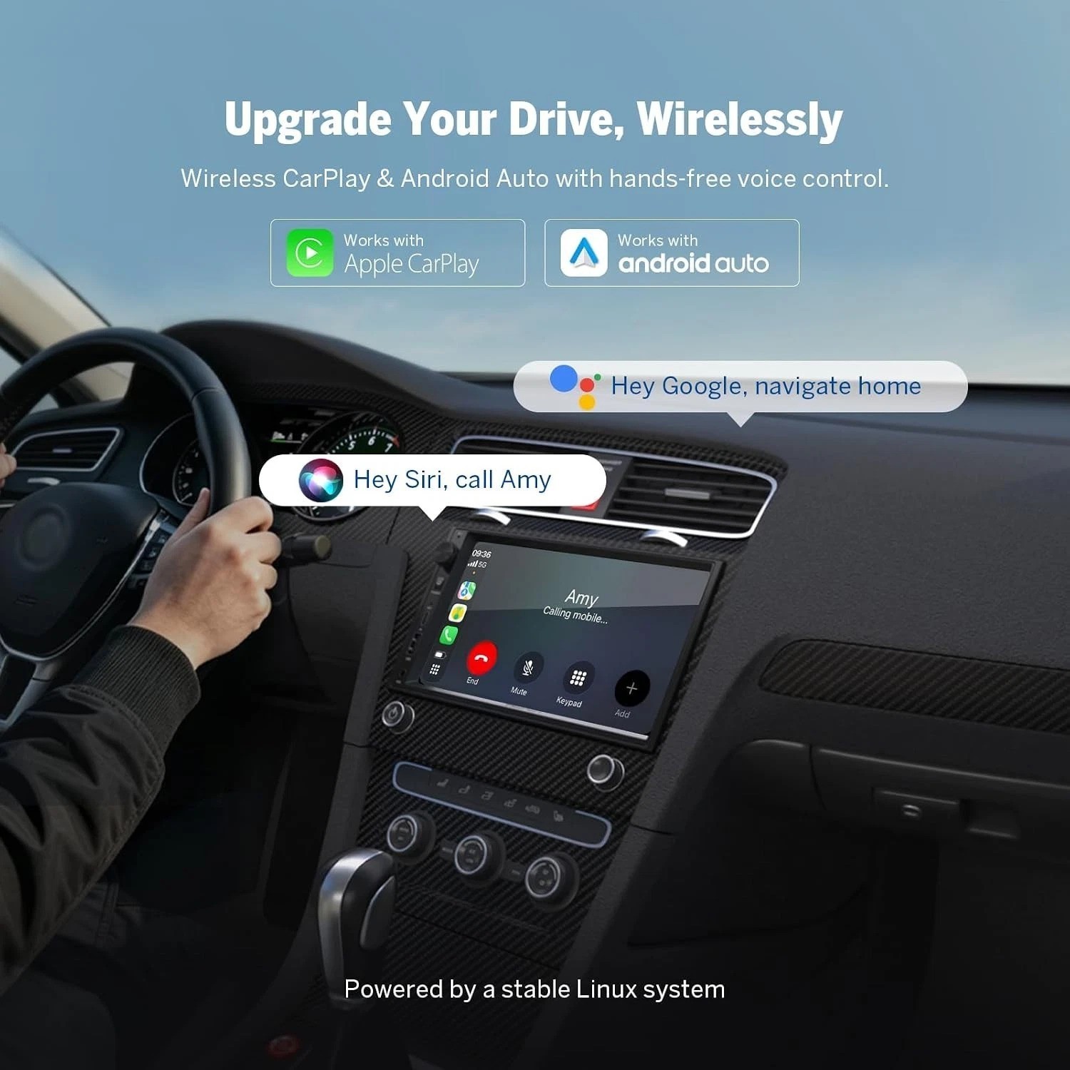 7-Inch X3 Double Din with Bluetooth, AHD Camera & MirrorLink for Smart Driving
