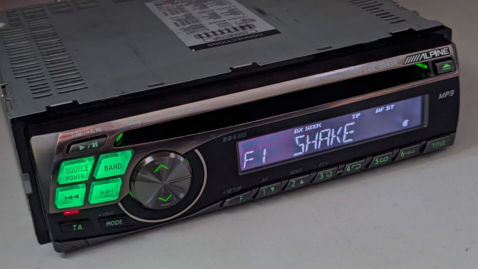 Alpine CDE-9843R Car Stereo AM/FM MP3 WMA CD Receiver – 4 X 45 Watt