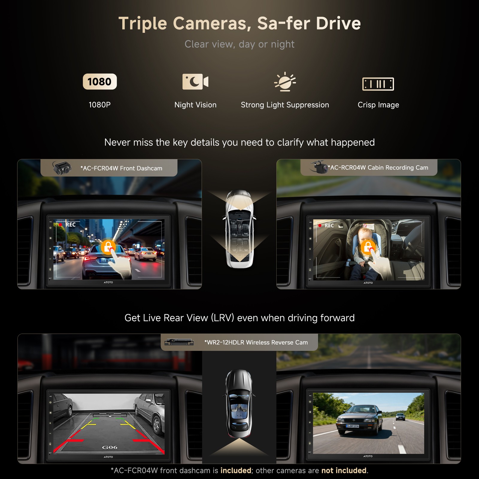 ATOTO S8 MS Double-DIN Car Stereo Wireless CarPlay & Android Auto,4G LTE Navi