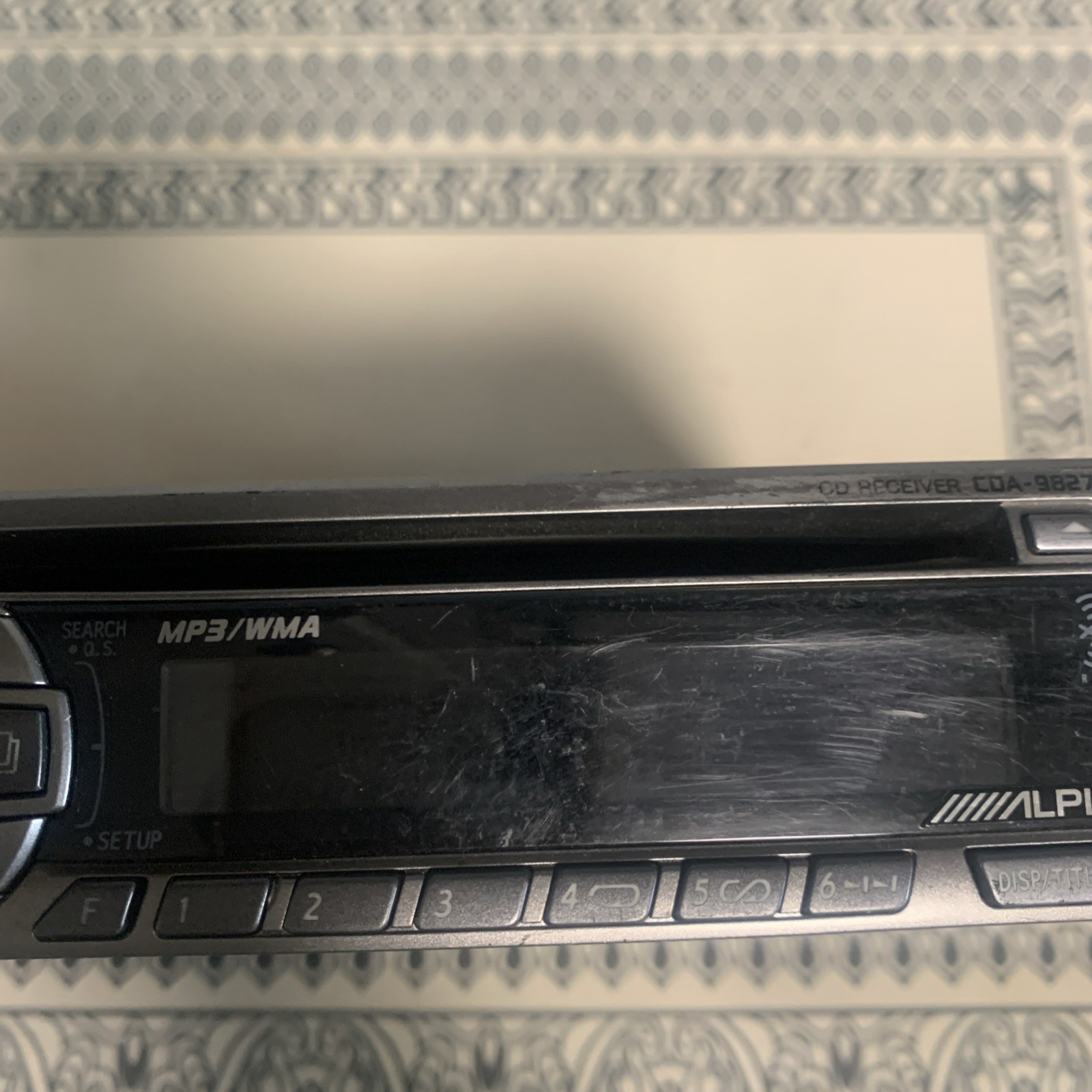 ALPINE Car Stereo In Dash Head Unit CDA-9827 No Harness
