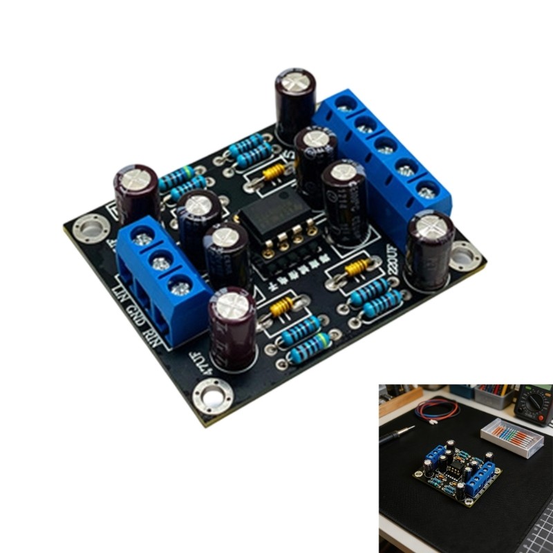DIY Stereo Preamp Board for Sound Wiring, Signal Tests and Projects
