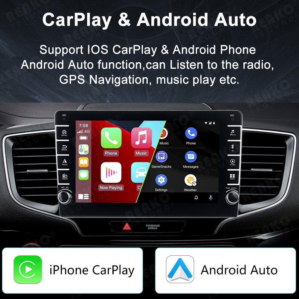 9”1Din 2+64G Android 12 Car Radio Stereo Carplay Auto Link BT WiFi GPS FM+Cam