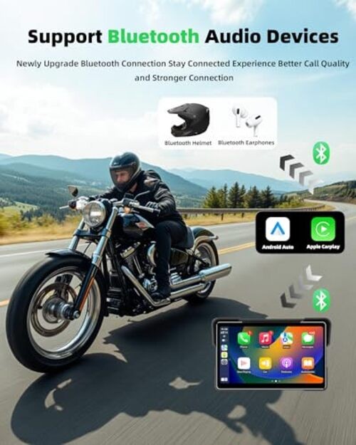 2026 Motorcycle CarPlay Screen & Android Auto 7″ Pantalla Carplay Screen