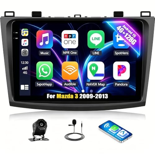 [4G+128G ]Android 15 for Mazda 3 2009 2010 2011 2012 2013 Car Stereo P1-4+128G