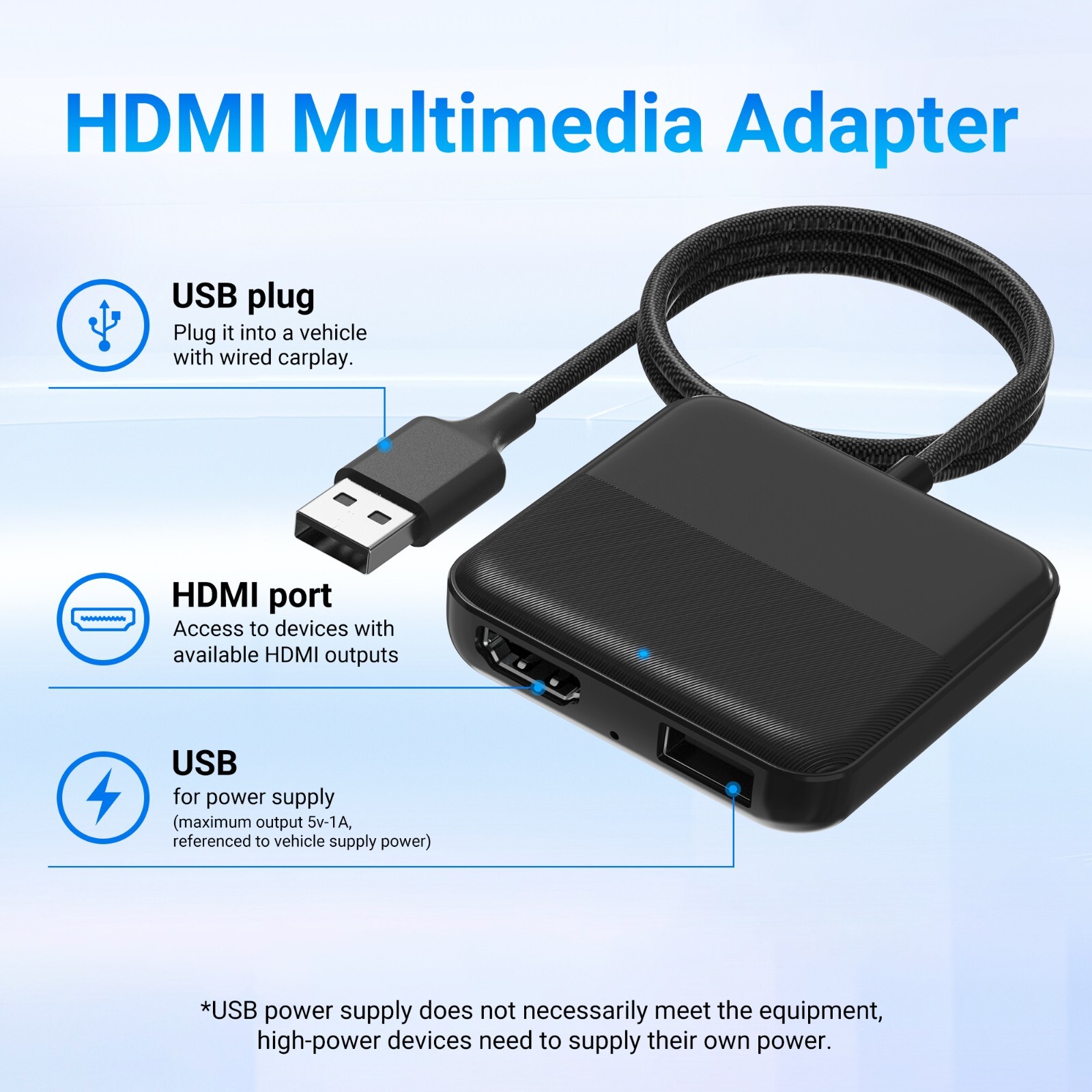 Ottocast Car TV Mate HDMI Multimedia Player Car Infotainment System Adapter