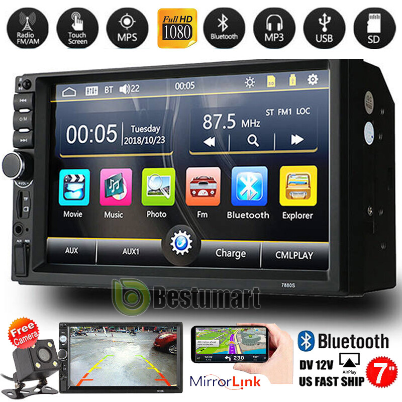 Android 10 7″ inch Car Stereo GPS Navigation Radio Double Din WIFI Touch Screen