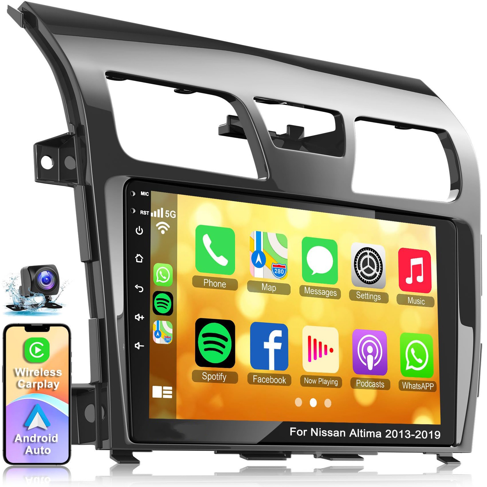Car Radio Stereo Carplay For 2013-2018 Nissan Teana 2+64G 10in Car Player