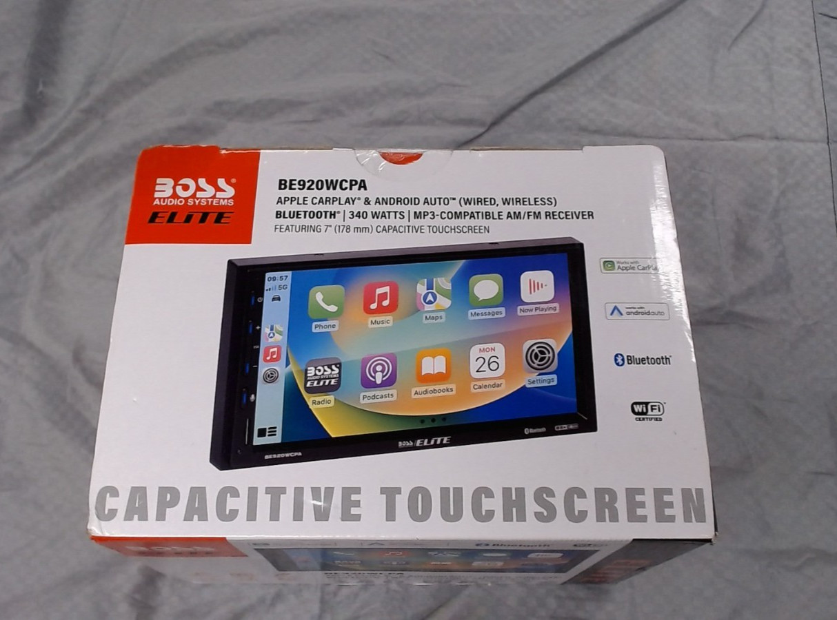 Boss Audio BE920WCPA – Car Audio CarPlay/Android Auto Wired/Wireless – NEW