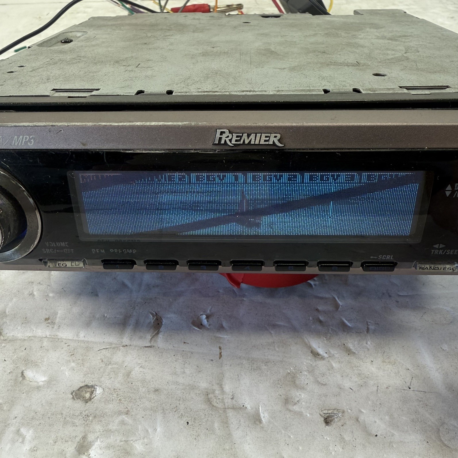 (FOR PARTS) Pioneer Premier DEH-P860MP Old School Stereo OEL DOLPHIN GRAPHICS!