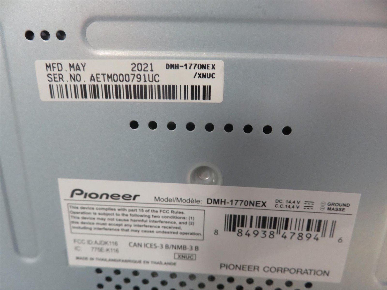 Pioneer DMH-1770NEX 6.8″ 2-Din Digital Media Receiver – Free shipping