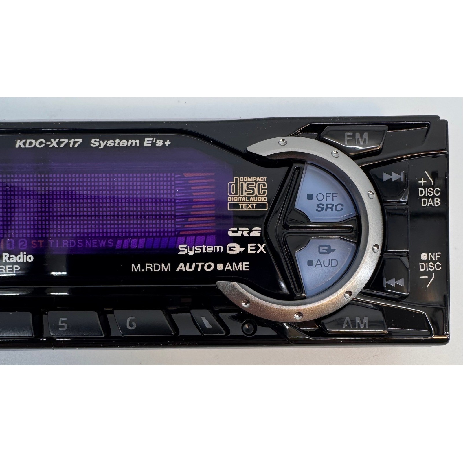 Kenwood eXcelon KDC-X717 Car Stereo Faceplate 50Wx4 4.5V Preout with Case