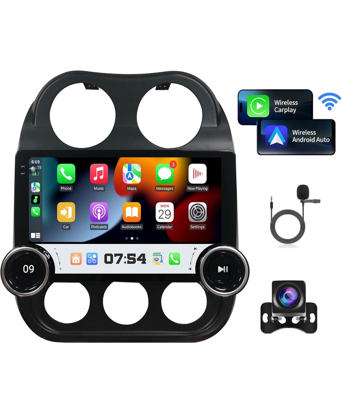 Toeeklsa Car Radio Stereo For Jeep Compass Patriot 2010-2016