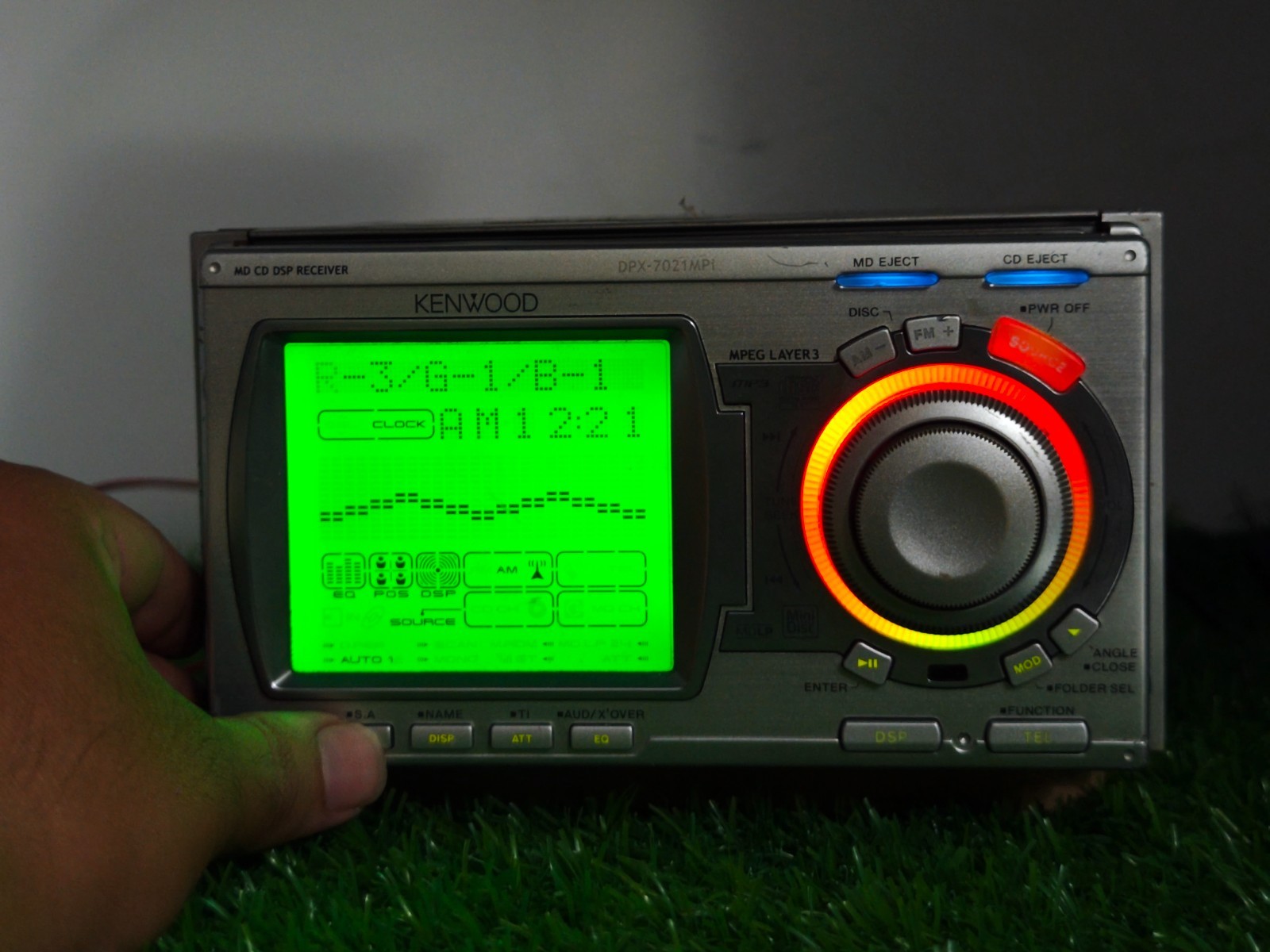 Vintage Kenwood DPX-7021MP Double-DIN CD / MiniDisc Player & DSP Receiver