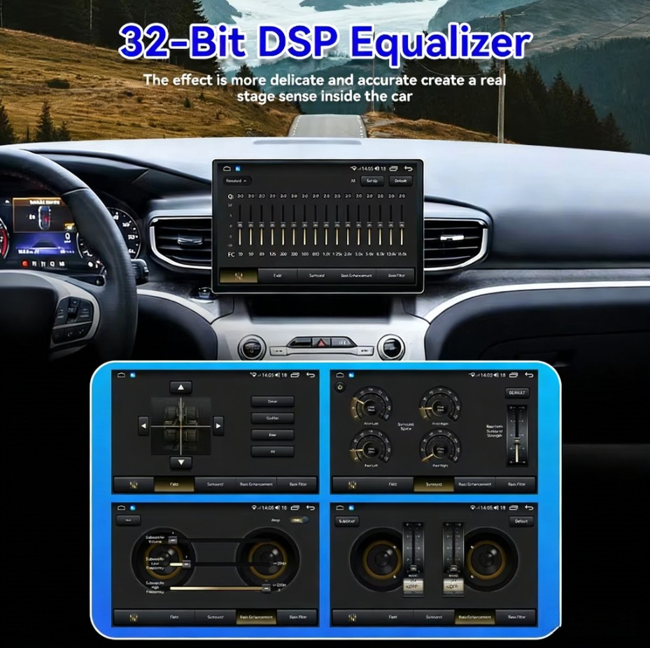 Android Car Radio Stereo AHD GPS Carplay Navigation For Ford Explorer 2020-2025