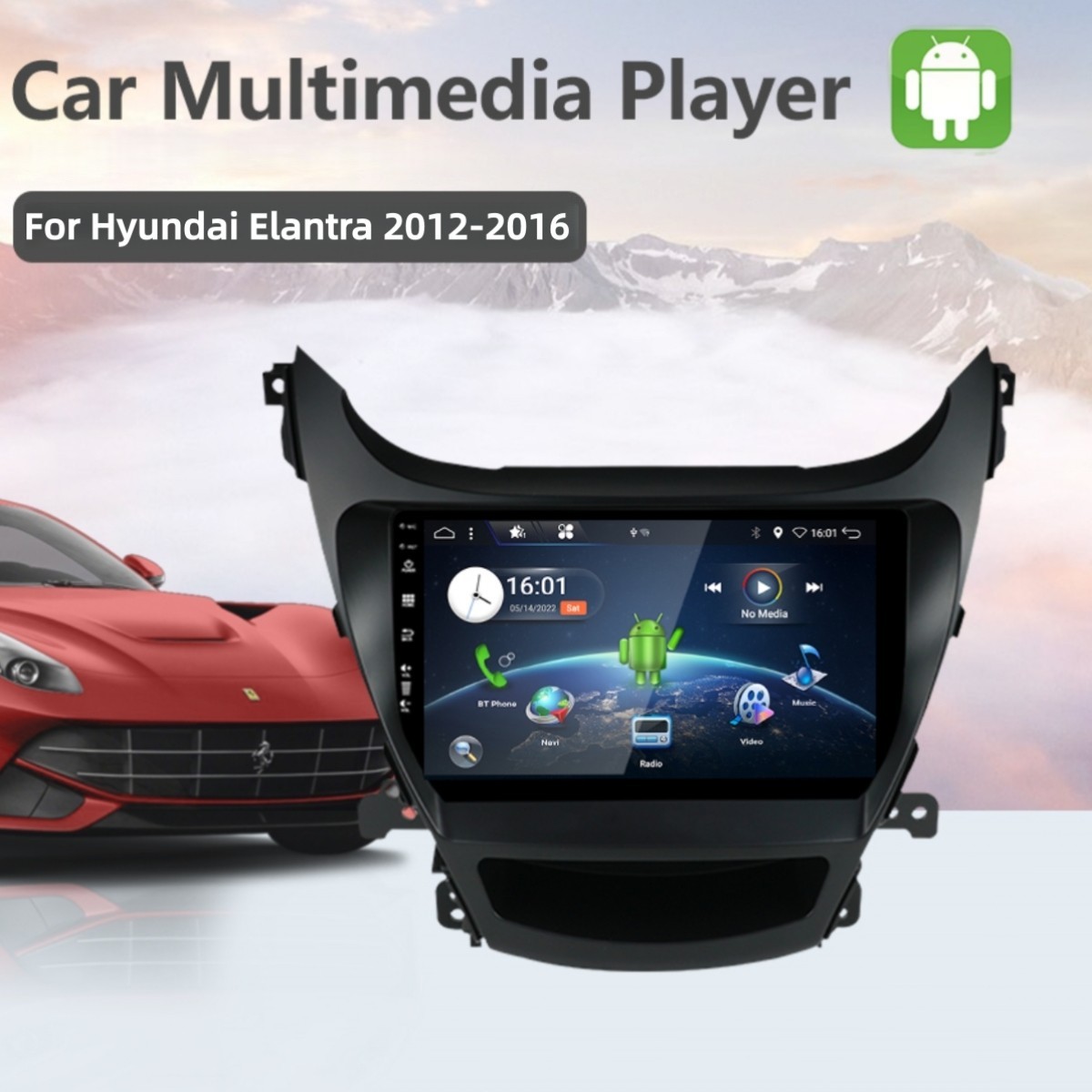 8+256G Car Stereo Radio For Hyundai Elantra 2012-2016 GPS Android 15 Carplay