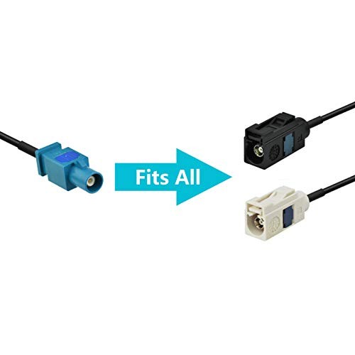 Universal Vehicle Car Stereo FM AM Radio Antenna Fakra Z to DIN Plug 6inch