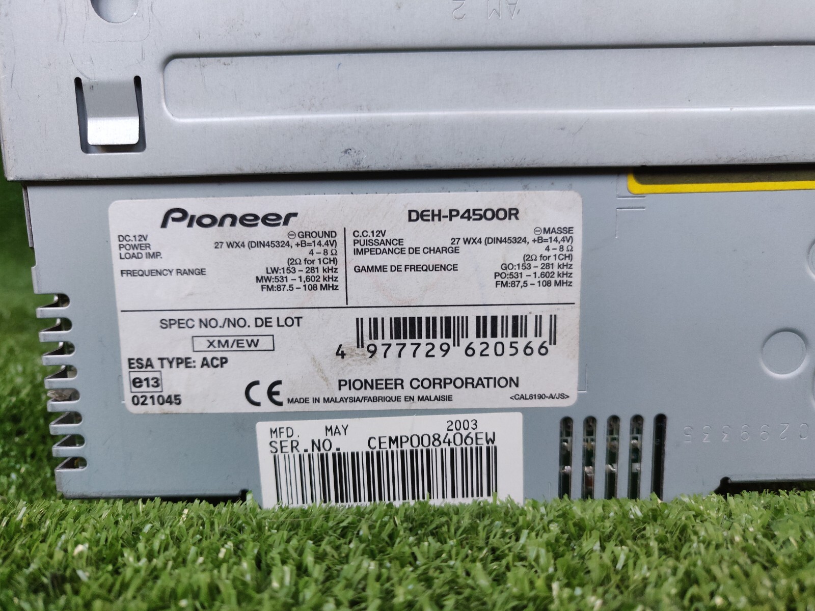 Pioneer Deh-p4500r Dehp4500r Oem Original Car Radio