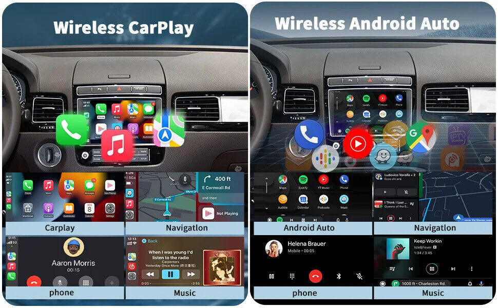 Carplay Android Auto Interface For Volkswagen Touareg RNS850 System 2010-2018 US