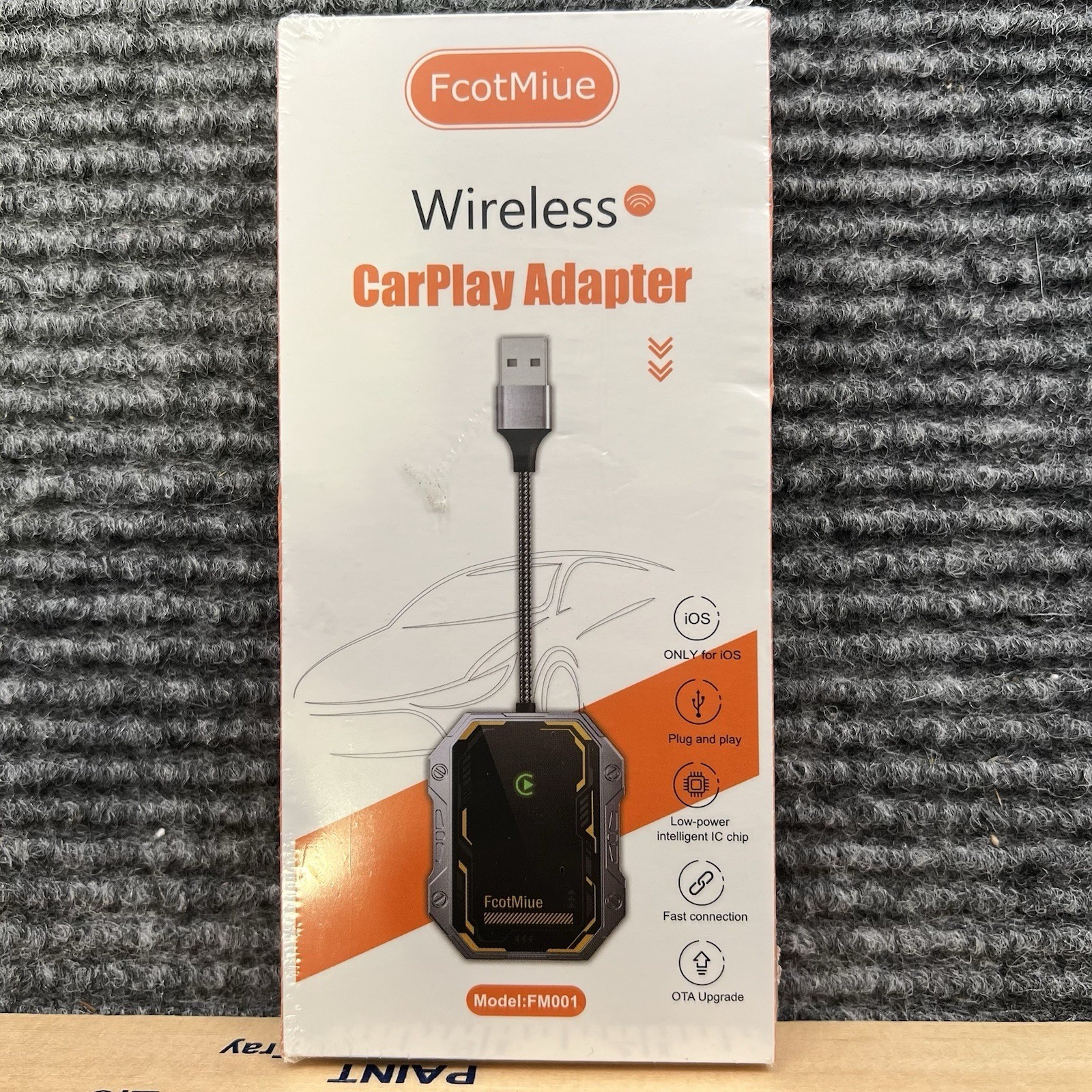 CarPlay Wireless Adapter Plug & Play IOS Only Fast Connection OTA Upgrade NIB